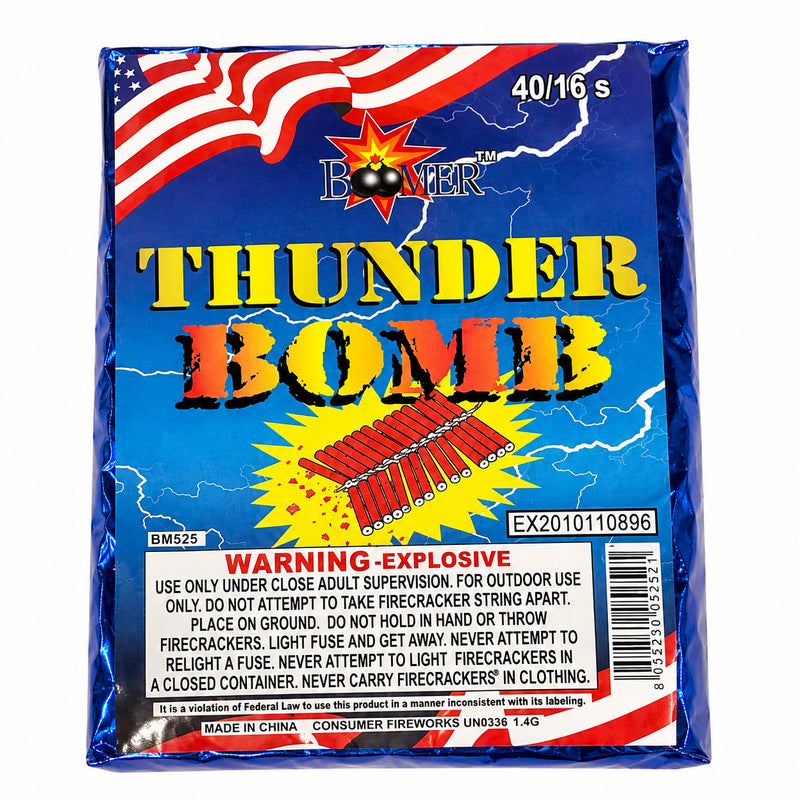 Brick of 16 Strip Firecrackers  - 40 Pack Brick