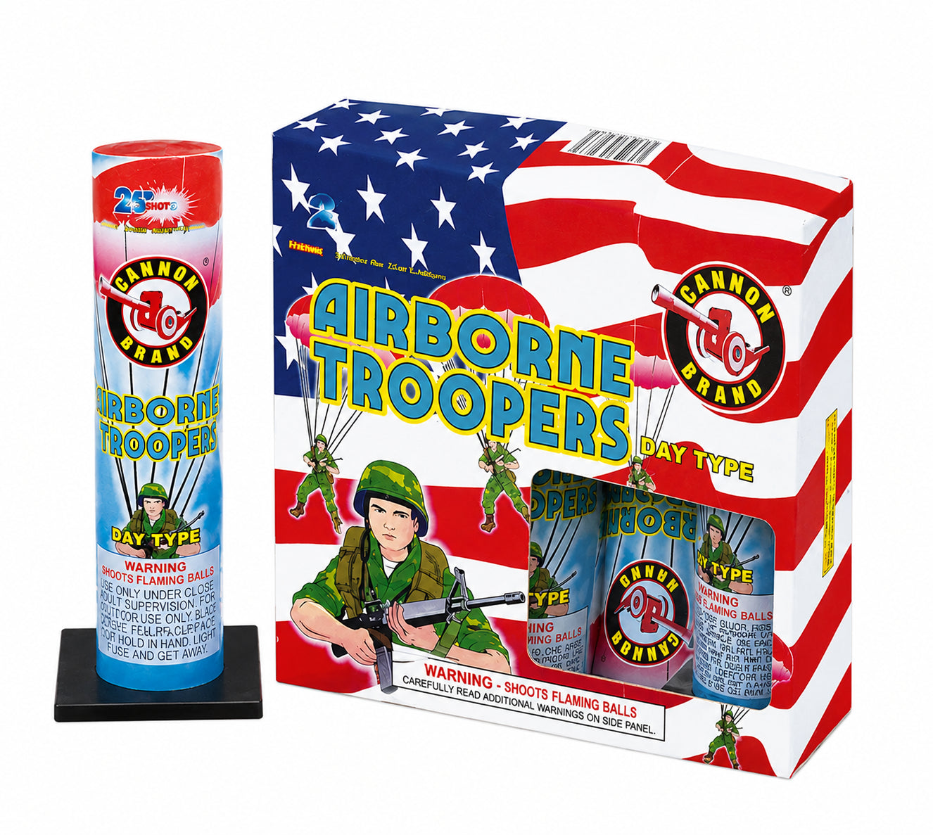 Airborne Trooper (Parachute with real army Men!) - 6 Pack