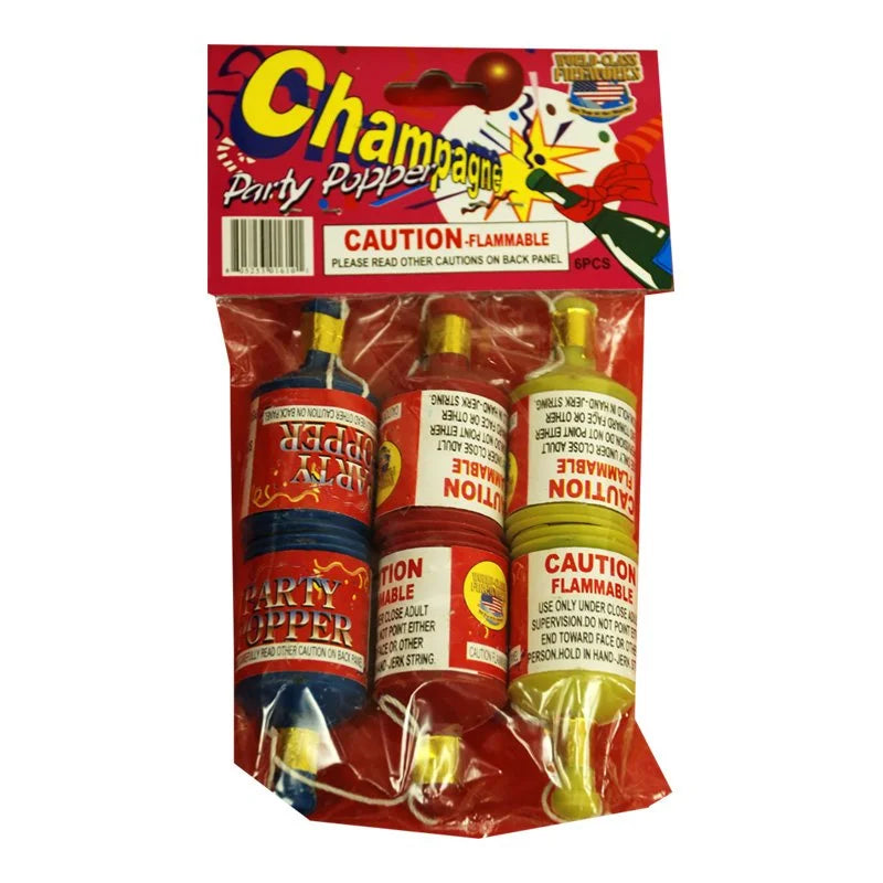 Champagne Popper - 6 Pack