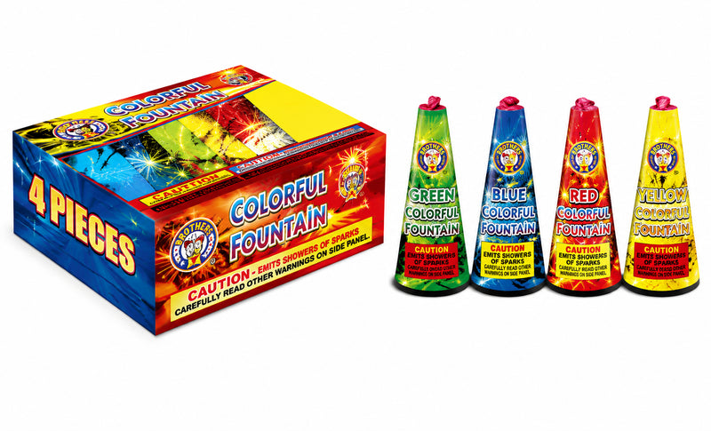 Fire Hawk Geyser Assorted Fountains - 4 Pack