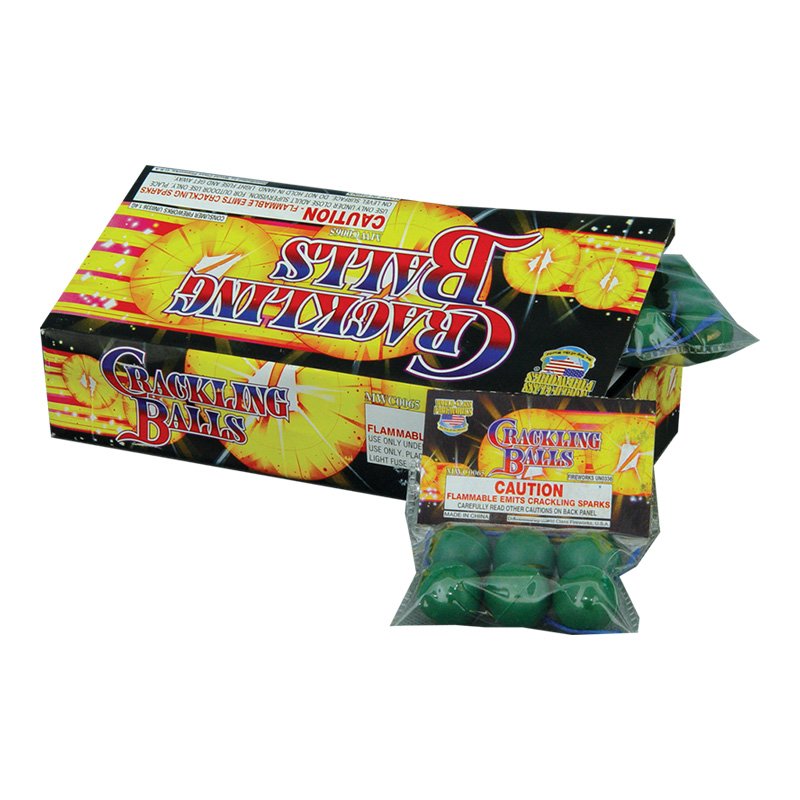 crackling balls - 6 Pack
