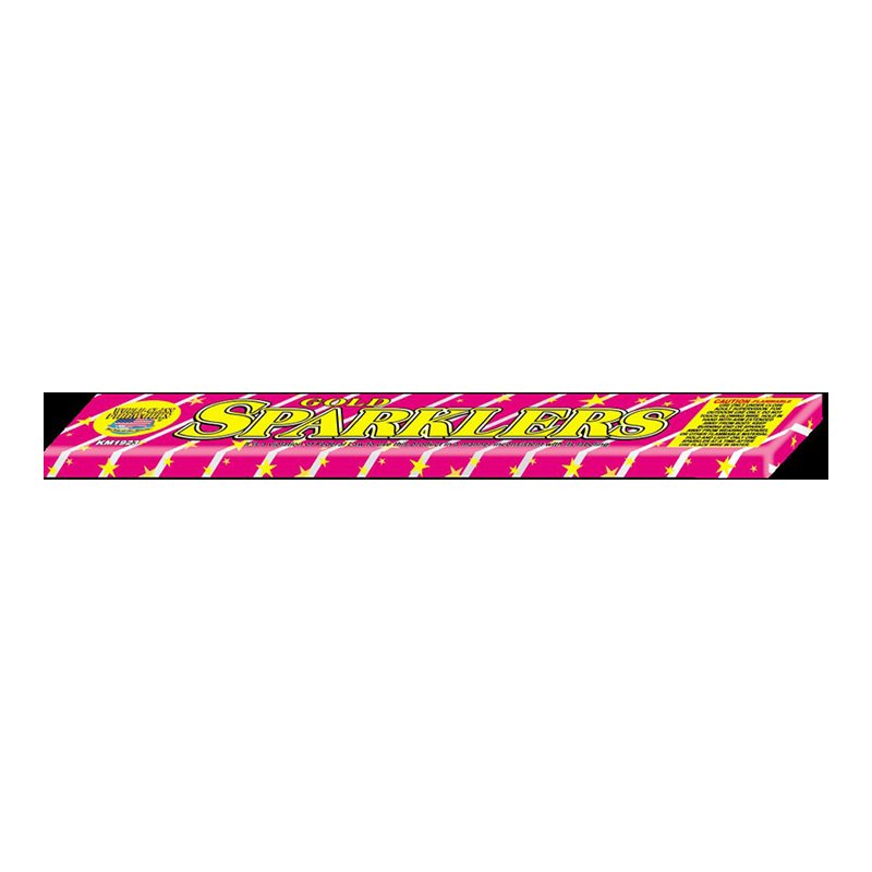 Sparkler 10" Metal Gold- 8 per pack