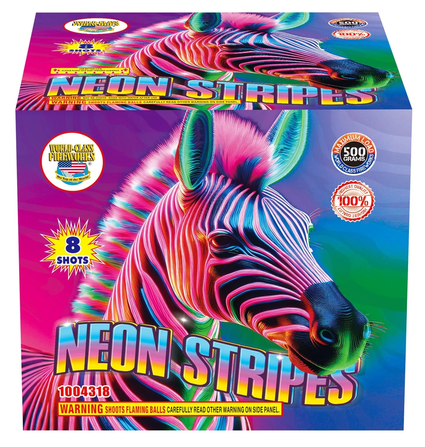 Neon Stripes - 8 Shot